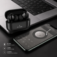 SMARTWATCH FUTUREM KT71 ESTILO MILITAR + AUDIFONOS G-TIDE L22 (NEGRO)