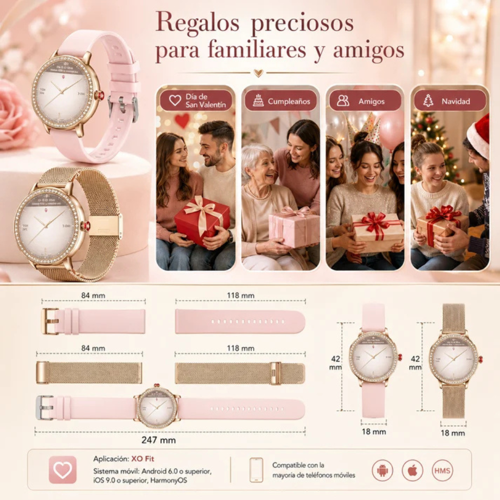 XIAOMI POCO C81 PRO + SMARTWATCH ROSE + AUDÍFONOS BLUETOOTH G-TIDE L42
