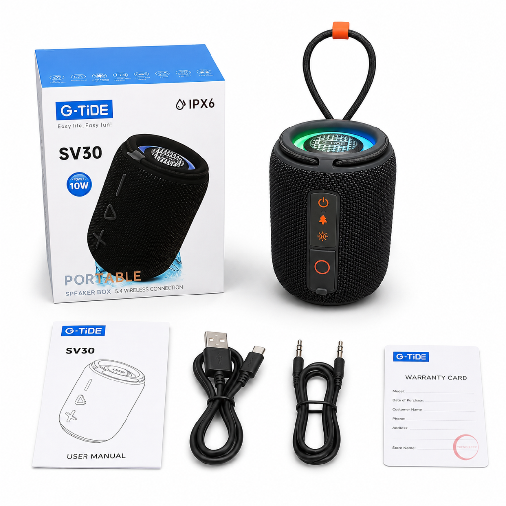 SMARTPHONE DOOGEE BLADE 10 PRO ENERGY + SMARTWATCH G-TIDE R6 PRO (NEGRA) Y BOCINA G-TIDE SV-30