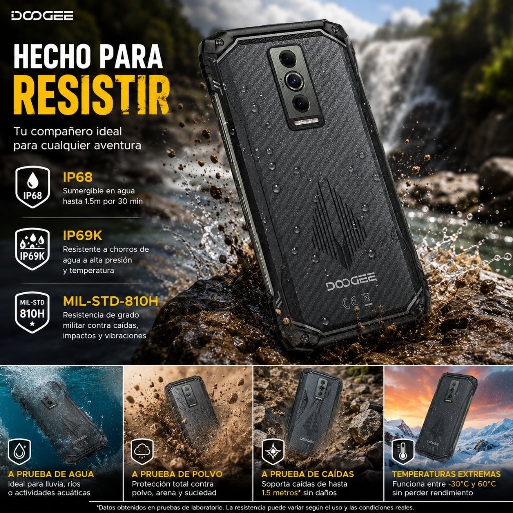 SMARTPHONE DOOGE BLASE 10 PRO ENERGY + SMARTWACTH ESTILO MILITAR