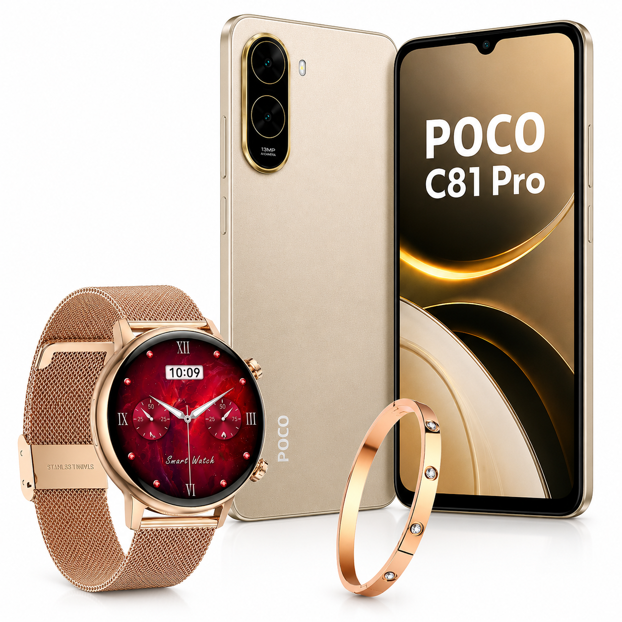 Xiaomi POCO C81 Pro 128GB + Smartwatch Romance G-Tide