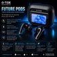 AUDIFONOS G-TIDE FUTURE POD (NEGRO) + SMARTWATCH MICROWEAR U5