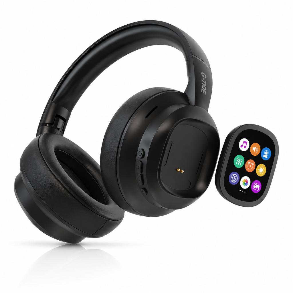 AUDIFONOS G-TIDE FUTURE LOOPS (NEGRO) + SMARTWATCH MICROWEAR U5