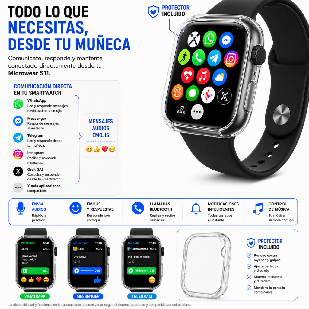 AUDIFONOS G-TIDE FUTURE LOOPS + SMARTWATCH MICROWEAR WATCH S11