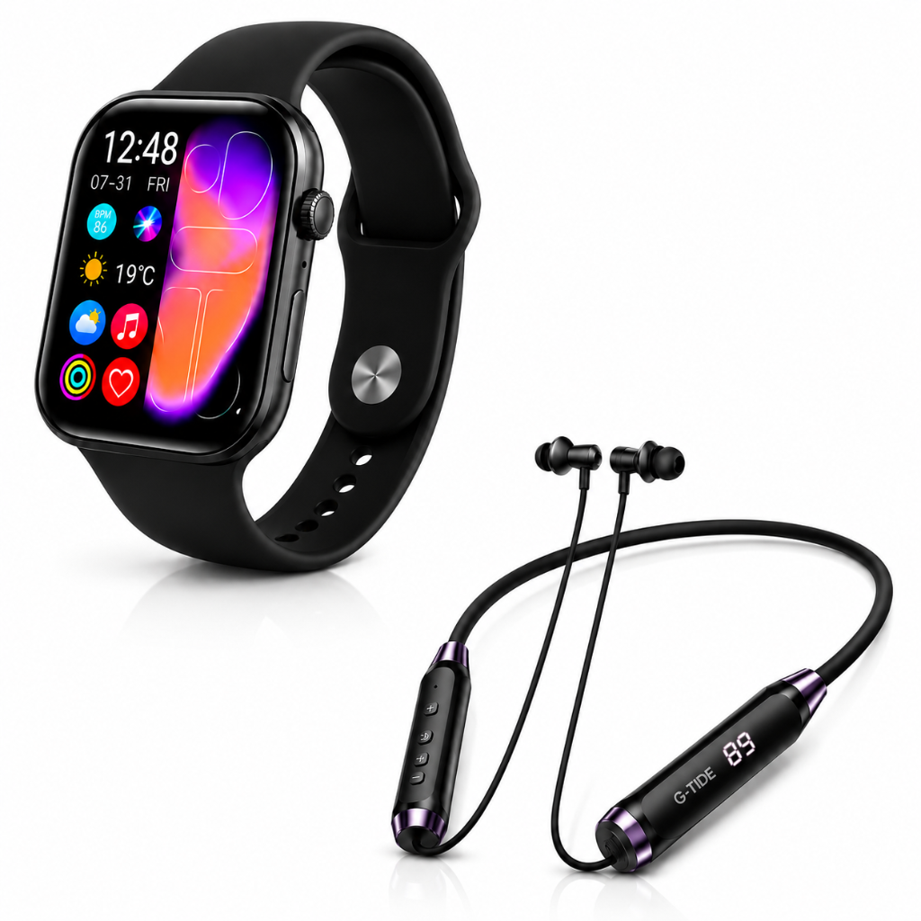 AUDIFONOS G-TIDE EG22 + SMARTWATCH MICROWEAR WATCH S11