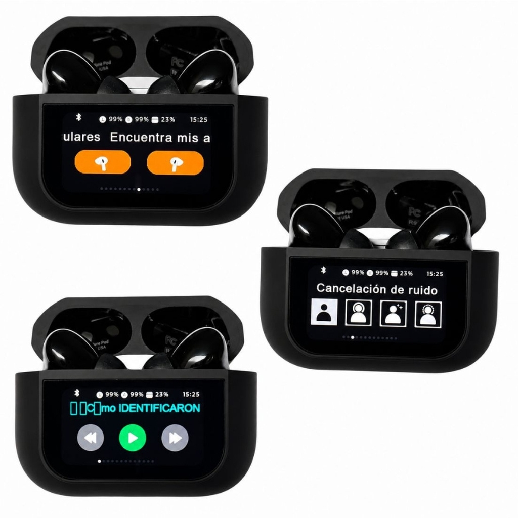 Smartwatch Filwans GTR (Negro) + Audífonos G-Tide Future Pods (Negro)