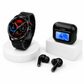 Smartwatch Filwans GTR (Negro) + Audífonos G-Tide Future Pods (Negro)
