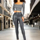 Leggings Faja Alta Grueso Leggins Reduce Abdomen Vientre Cintura Legins Mallon de Mujer Mallas Elegantes Malones de Talle Extra Alto