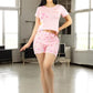 Pijama De 3 Piezas Mujer Pantalon Short Y Playera A Juego