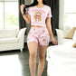 Pijama De 3 Piezas Mujer Pantalon Short Y Playera A Juego