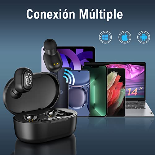 Audífonos Inalámbricos 1 Hora con Pantalla Digital, Auriculares Bluetooth 5.3