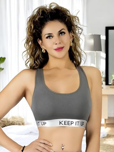MALABIS Bra Mujer con Copas Push Up Peto Medio Comodidad Sin Varilla