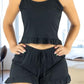 Conjunto de Pijama para Dama, Playera de Verano y Pantalones Cortos, Conjunto de Ropa de Dormir Suave Y Muy Ligera