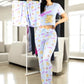 Pijama De 3 Piezas Mujer Pantalon Short Y Playera A Juego