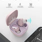 Audífonos Inalámbricos Bluetooth 5.3 HTC   Wireless Earbuds con micrófono Incorporado Control Táctil con Graves Profundos para Llamadas, Oficina, Deporte (Rosa)