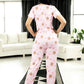 Pijama De 3 Piezas Mujer Pantalon Short Y Playera A Juego