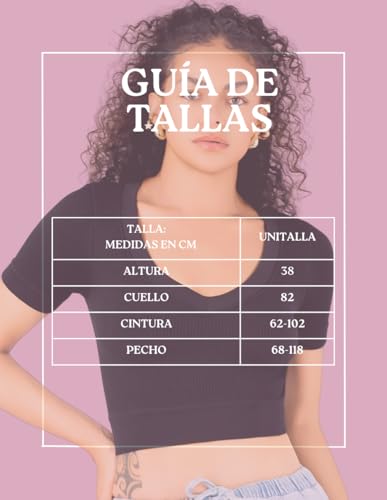 MALABIS Playera Mujer Casual Crop Top Stretch Cómoda Blusa Corta