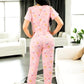 Pijama De 3 Piezas Mujer Pantalon Short Y Playera A Juego