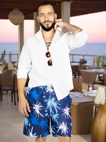 Short Hombre Traje de Baño o Casual Cintura Ajustable y Bolsas