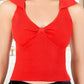 Blusa Casual Mujer Moderna Tejido Acanalado Stretch