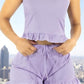 Conjunto de Pijama para Dama, Playera de Verano y Pantalones Cortos, Conjunto de Ropa de Dormir Suave Y Muy Ligera