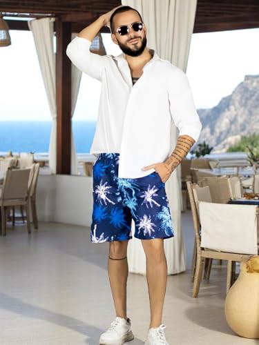 Short Hombre Traje de Baño o Casual Cintura Ajustable y Bolsas
