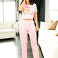 Pijama De 3 Piezas Mujer Pantalon Short Y Playera A Juego