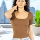 Playera Manga Corta Canale Stretch Mujer – Ajuste Perfecto