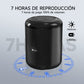 1 Hora Bocina Bluetooth Portatil 5.1, Mini Altavoz Inalámbrico con Manos Libres/Micro USB/Radio FM/TF, Compatible con Phone, Tablet, Computadores, Ideal para Viajar, Campear, Negro