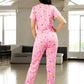 Pijama De 3 Piezas Mujer Pantalon Short Y Playera A Juego