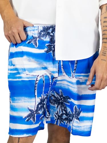 Traje de Baño Hombre Estampado Trajes de Baño de Playa de Secado Rápido con Forro de Mallas, Bañador Corto para Playa, Natación o Piscina