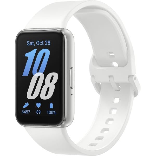 Samsung Galaxy Fit 3: Smartwatch AMOLED de 1.6" con 14 días de batería y 100+ modos de ejercicio. Plata