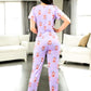 Pijama De 3 Piezas Mujer Pantalon Short Y Playera A Juego