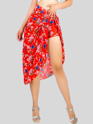 Falda Short DE Mujer Midi con Estampados (MX/US, Alfa, Talla única, Regular, Regular, DISEÑO 8)