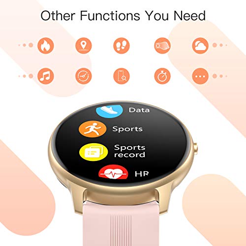 Smartwatch Mujer Reloj Inteligente Deportivo 1.3 Pulgadas Tactil Completa IP68 Monitor de Sueno Seguimiento del Menstrual
