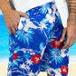 Traje de Baño Hombre Estampado Trajes de Baño de Playa de Secado Rápido con Forro de Mallas, Bañador Corto para Playa, Natación o Piscina