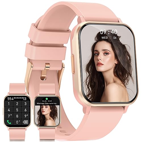 Smartwatch  Reloj Inteligente Mujer y Hombres, Smartwatch Mujer con Llamada Bluetooth(Responder/Hacer) Pantalla de 1.83",Reloj Para Hombre y Mujer Impermeable IP67 con Ritmo Cardiaco Monitor de Sueño