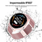 Smartwatch Mujer, Reloj Inteligente Impermeable IPX67, Monitor De Frecuencia Cardíaca/Oxígeno en Sangre/Presión Arterial, Múltiples Modos Deportivos, Monitor De Calorías.