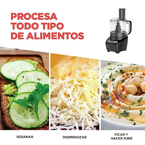 Procesador de Alimentos Black  Decker, Mezcla, Pica, Rebana y Ralla.