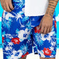 Traje de Baño Hombre Estampado Trajes de Baño de Playa de Secado Rápido con Forro de Mallas, Bañador Corto para Playa, Natación o Piscina