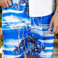 Traje de Baño Hombre Estampado Trajes de Baño de Playa de Secado Rápido con Forro de Mallas, Bañador Corto para Playa, Natación o Piscina
