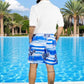 Traje de Baño Hombre Estampado Trajes de Baño de Playa de Secado Rápido con Forro de Mallas, Bañador Corto para Playa, Natación o Piscina