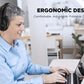 HTC Audifonos Inalambricos Diadema Audífonos Bluetooth 5.3 Auriculares inalámbricos Over-Ear On-Ear Headphones (Negro)