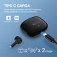 Audífonos Inalámbricos 1Hora Bluetooth 5.3, In-Ear. Micrófono incorporado. Compatible con iOS y Android. Color: Negro