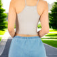 Pack de 3 Tops de Mujer Deportivo o Casual Blusas Croptop básicos Dama Tirantes Camiseta Corta Dama Stretch