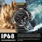 Smartwatch de Natación Impermeable IPX68, Reloj Inteligente de Llamada Bluetooth, Pantallas HD(360 * 360) con Monitor de Frecuencia Cardíaca/Oxígeno en Sangre/Presión Arterial, GPS