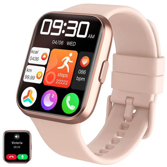 Smartwatch Lostrain Mujer,Reloj Inteligente Deportivo para Mujer 1.96" Pantalla Bluetooth IP68 Impermeable,Pulseras Inteligentes con GPS,Podómetro.