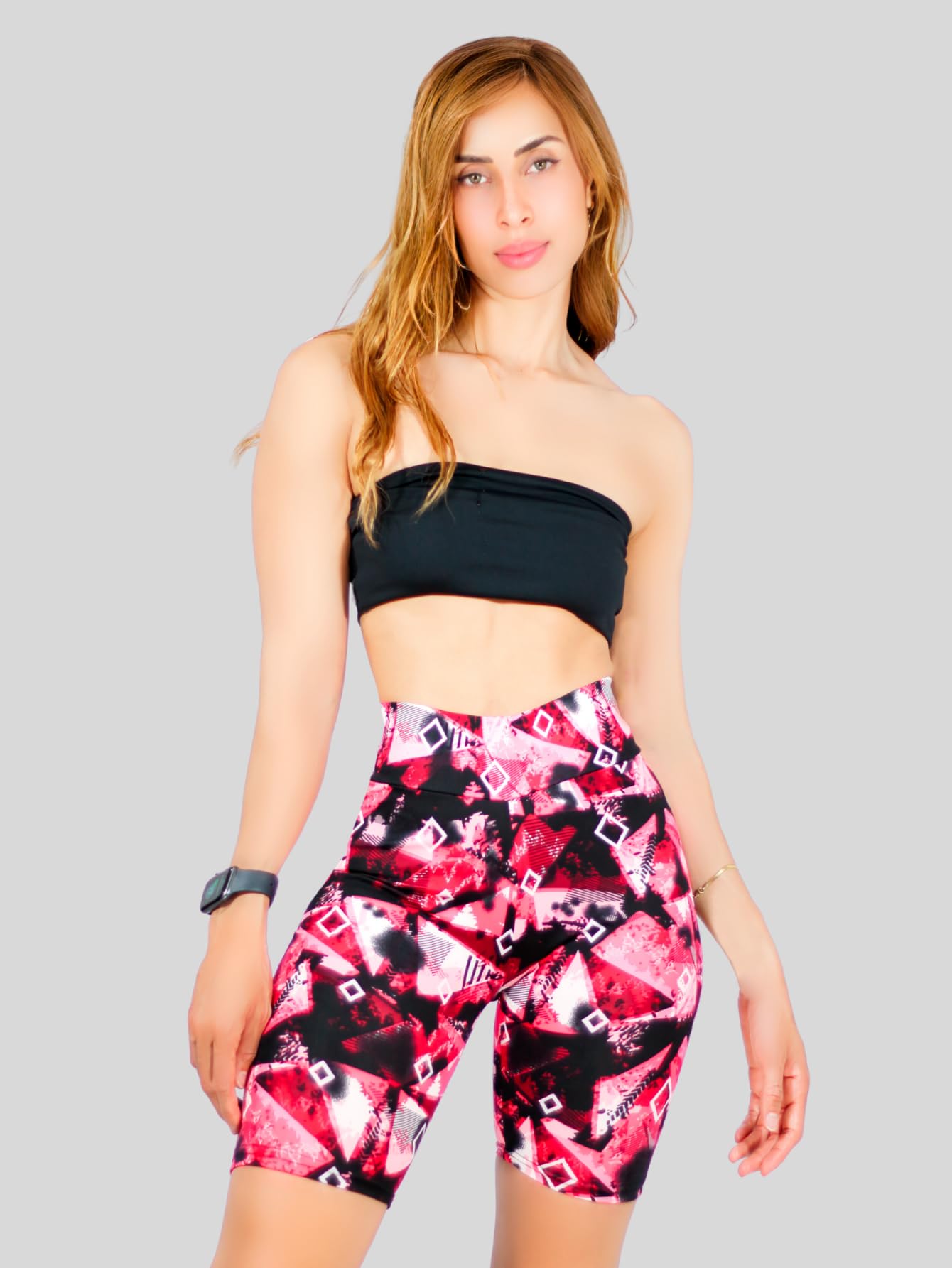 Short Dama Paquete de 2 Pantalones Cortos de Ciclista para Mujer Short Cintura Alta, Levantamiento de glúteos Bermuda Shorts (D13/D14)
