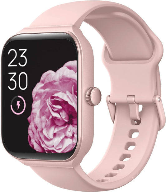 Reloj Inteligente TOOBUR, Alexa Incorporada, Sumergible, Llamadas, Notificaciones. Rosa