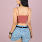 Tops Mujer Deportivo O Casual Blusa Croptop Tirantes